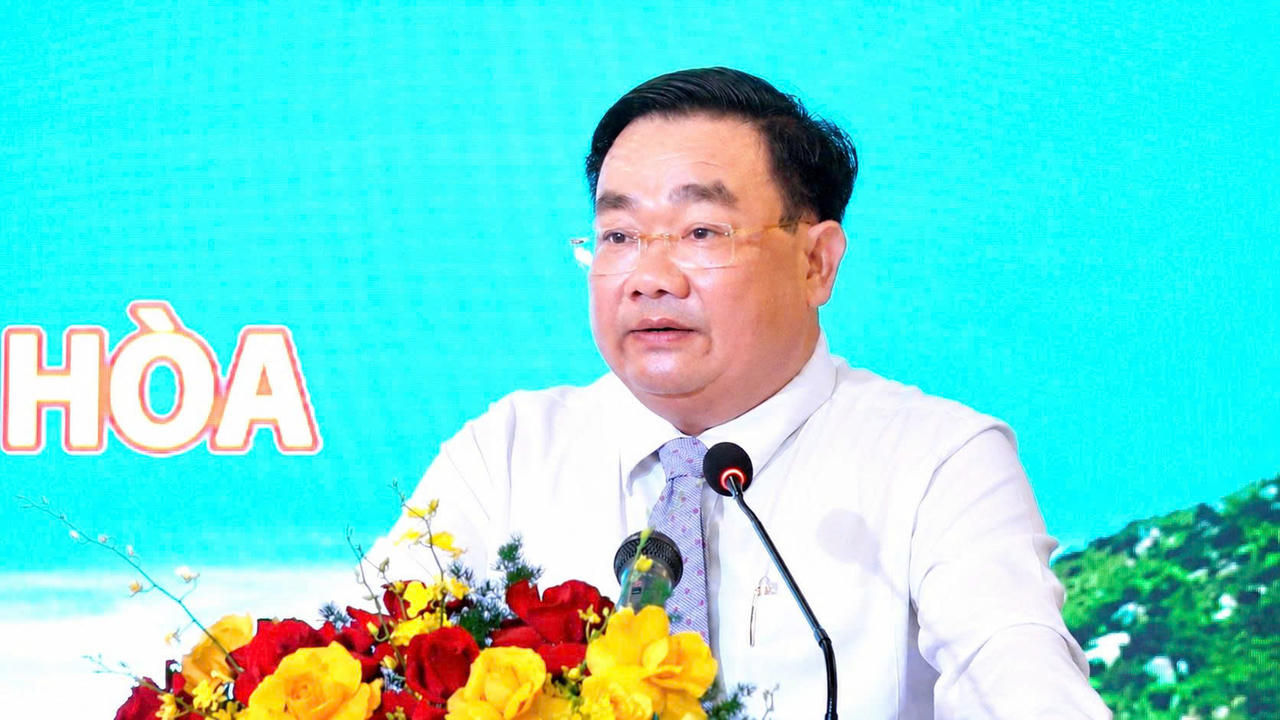 Ông Trịnh Minh Hoàng - Phó Chủ tịch UBND tỉnh Khánh Hòa phát biểu.