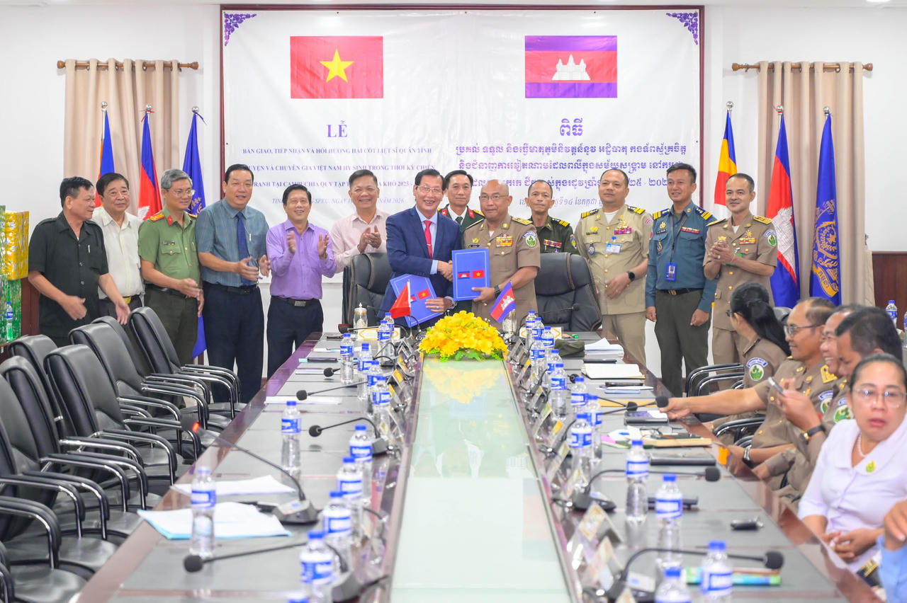 Quy tập 81 hài cốt liệt sĩ tại Kampong Speu, Campuchia