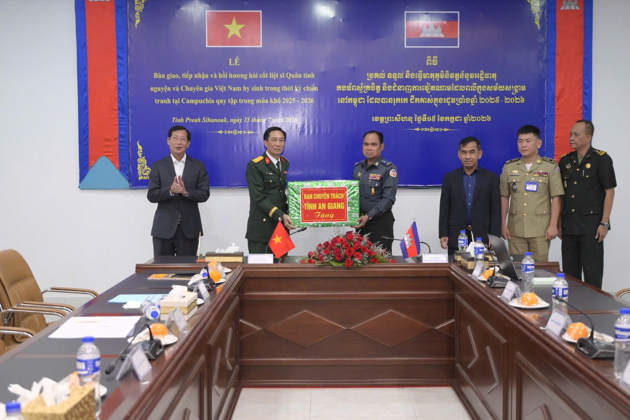 An Giang – tỉnh Preah Sihanouk (Campuchia) tăng cường đoàn kết, hợp tác tìm kiếm hài cốt liệt sĩ