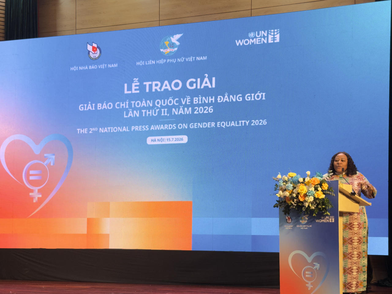 Bà Caroline Nyamayemombe - Trưởng đại diện UN Women tại Việt Nam. (Ảnh: PV)