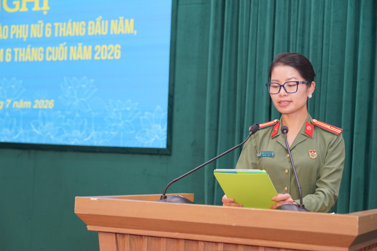 Phụ nữ CAND tạo dấu ấn với 5 chuyển biến nổi bật trong 6 tháng đầu năm 2026