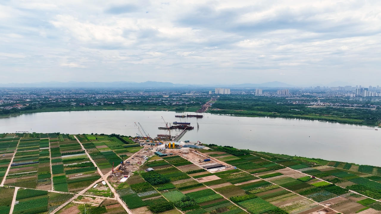 Cầu Ngọc Hồi tăng tốc triển khai, hướng tới mục tiêu thông xe vào năm 2027.