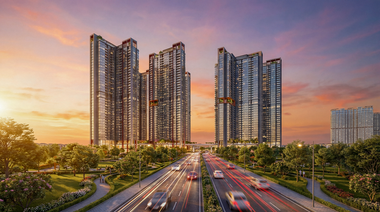 Tổ hợp Alumi Premium nằm tại vị trí đón đầu ba lớp hạ tầng chiến lược, nằm kế cận trục vành đai 3.5, gần kề cầu Ngọc Hồi
