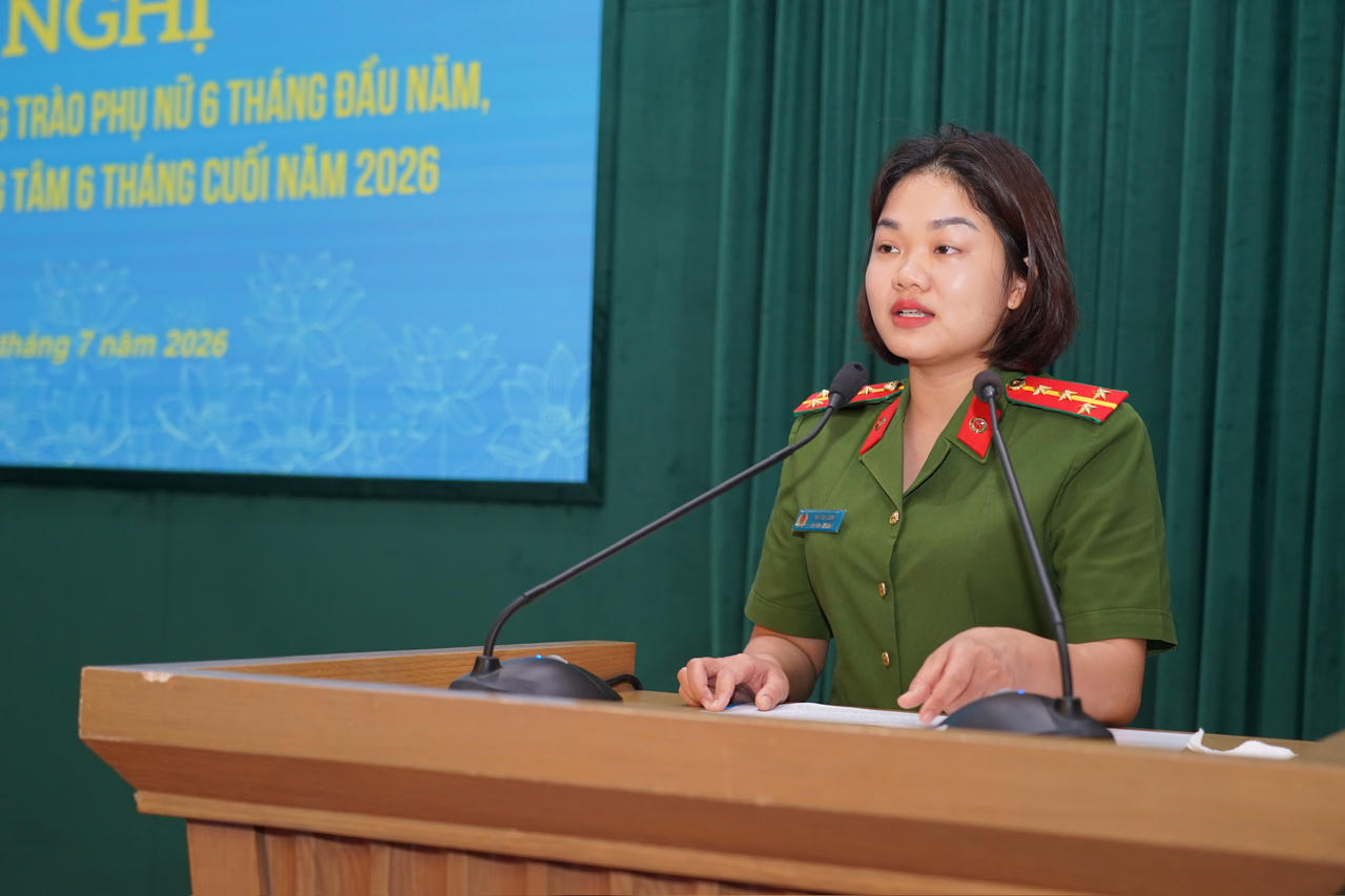 Phụ nữ CAND tạo dấu ấn với 5 chuyển biến nổi bật trong 6 tháng đầu năm 2026