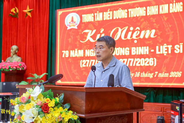 Ủy viên Bộ Chính trị, Thủ tướng Chính phủ Lê Minh Hưng phát biểu tại buổi gặp mặt (Ảnh: VGP/Nhật Bắc)
