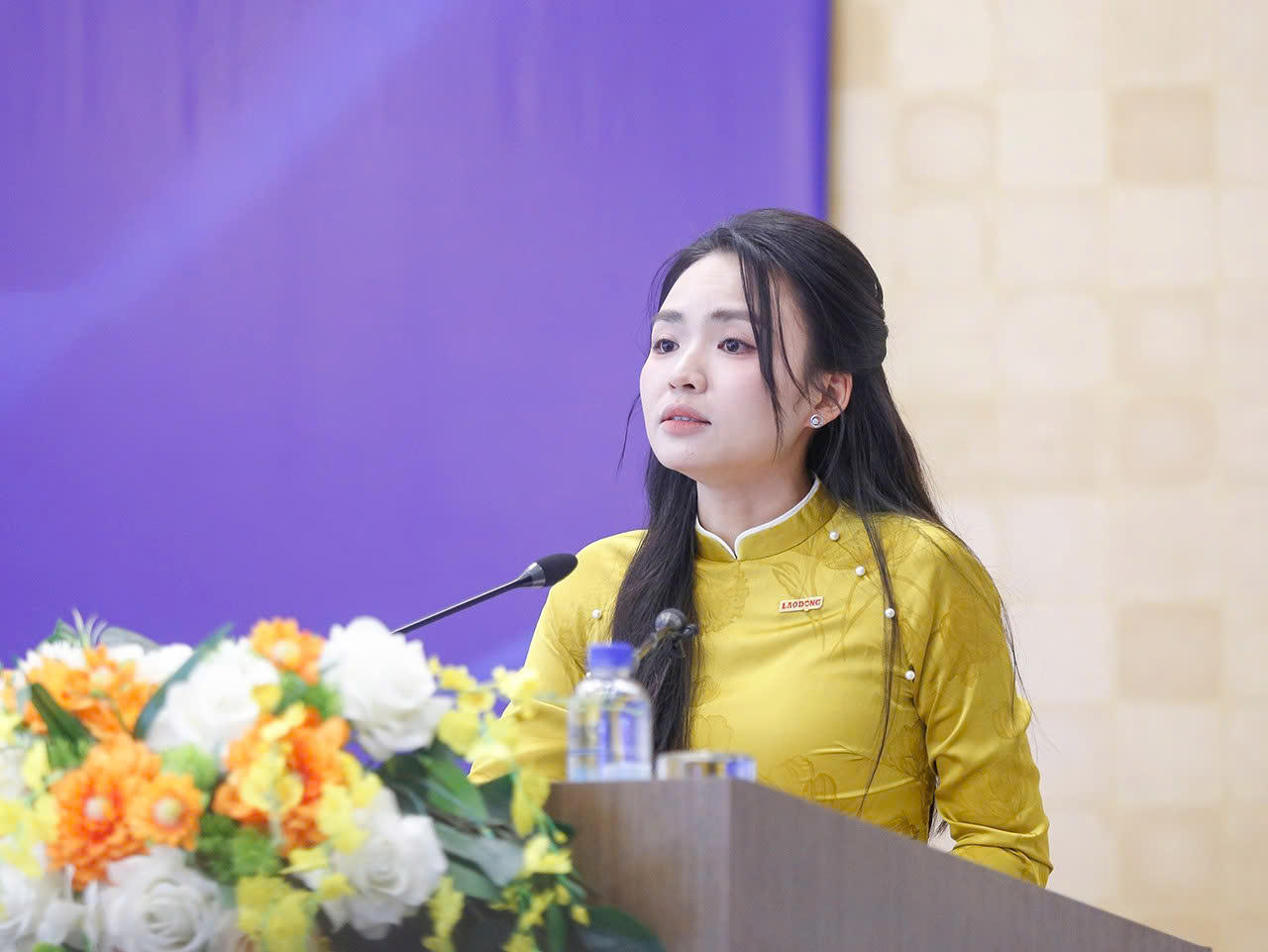 Phó Tổng Biên tập Báo Lao động phát biểu. Ảnh: Nguyên Đức.