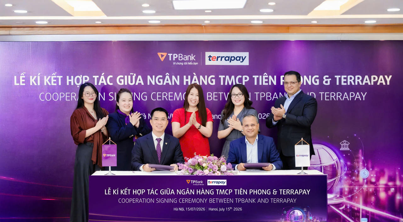 Lễ Ký kết hợp tác giữa TPBank và TerraPay diễn ra sáng 15/07