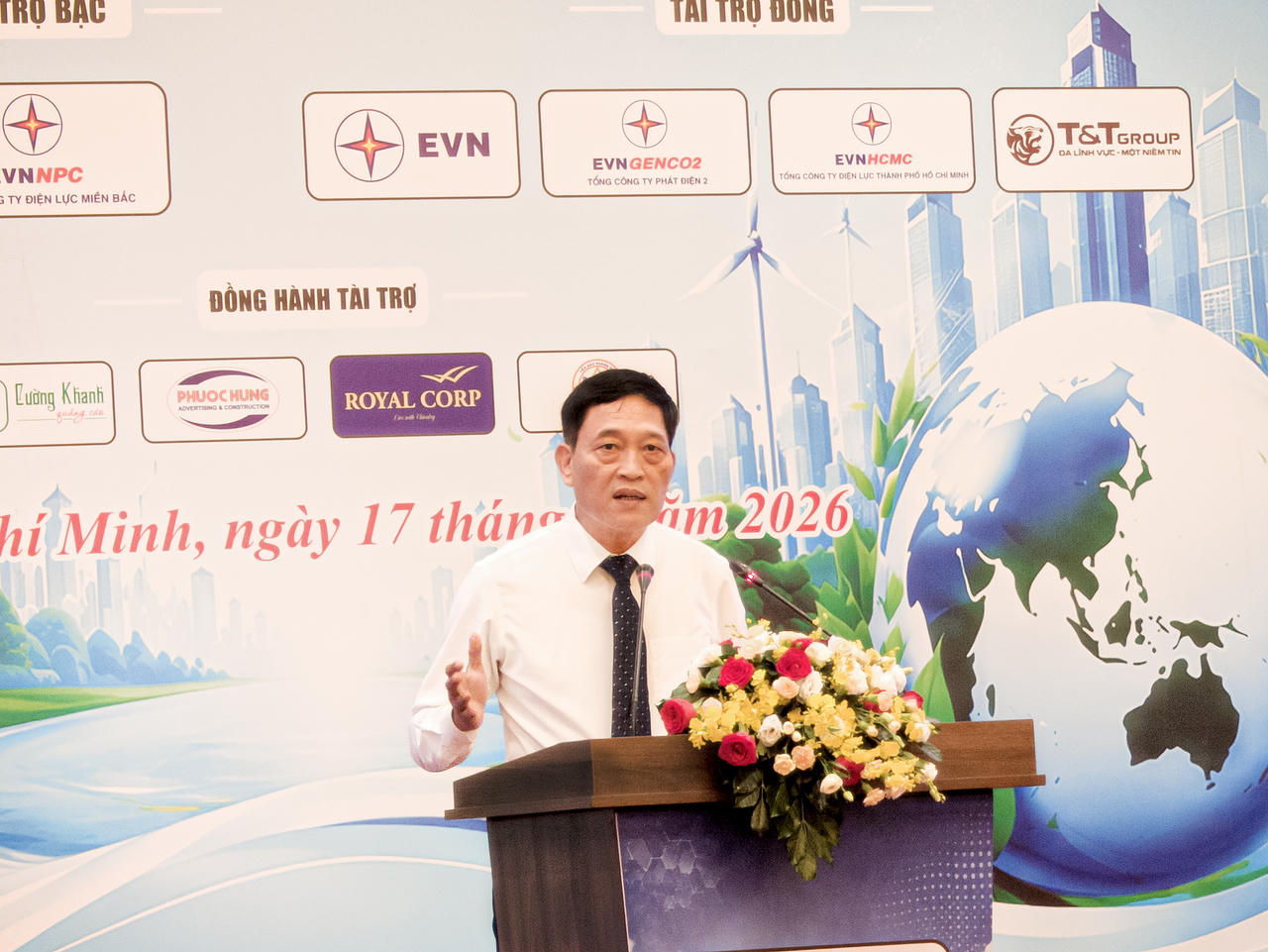 TS. Trần Văn Tùng, Chủ tịch VASTI cho biết, Việt Nam đang bước vào giai đoạn phát triển mới với mục tiêu tăng trưởng cao, bền vững. Ảnh TG