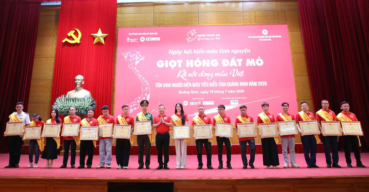 Quảng Ninh khai mạc Hành trình Đỏ 2026, thu 883 đơn vị máu