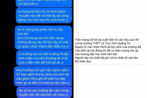 Khởi tố vụ án tại điểm thi THPT Lê Trực, xác định 2 giáo viên và 9 thí sinh liên quan