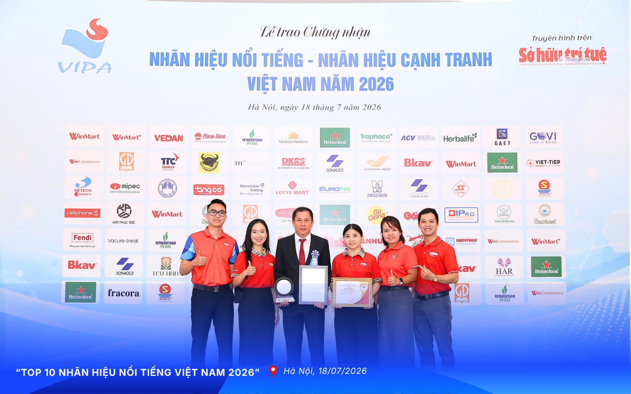 Các thành viên Dai-ichi Life Việt Nam tại Lễ trao Chứng nhận “Nhãn hiệu nổi tiếng – Nhãn hiệu cạnh tranh Việt Nam 2026”