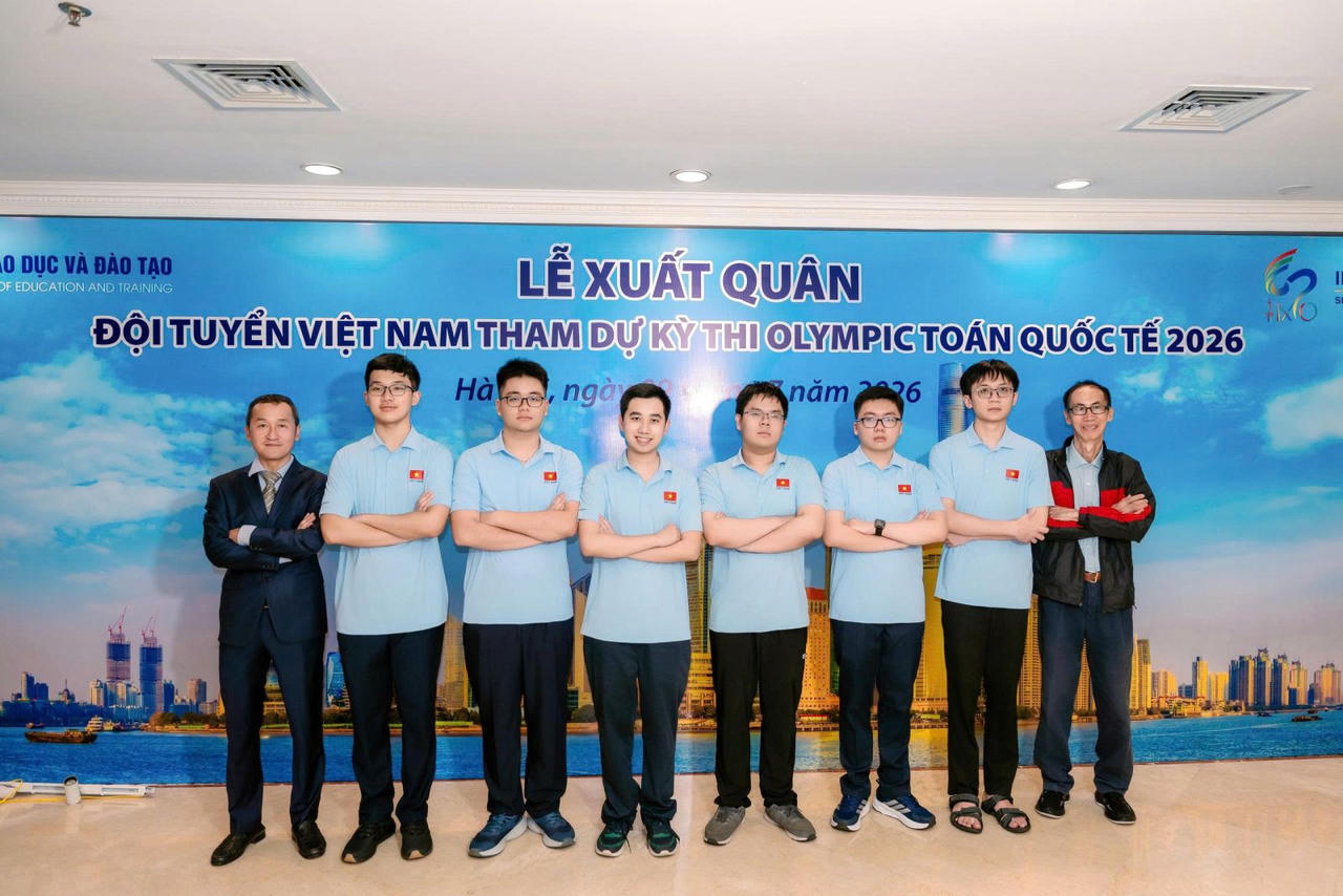 Việt Nam xếp thứ 5 tại Olympic Toán học quốc tế 2026, 6/6 học sinh đều giành huy chương