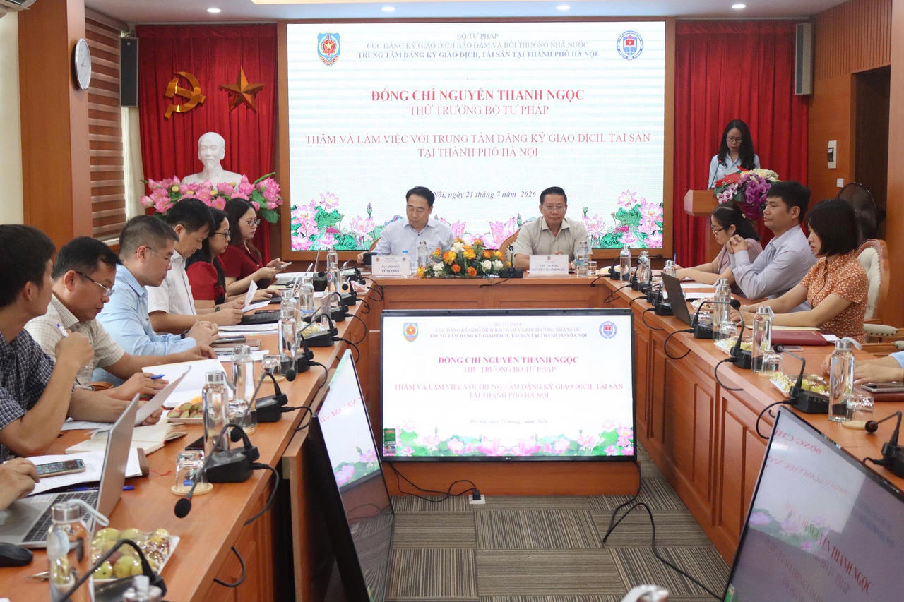 Trung tâm Đăng ký giao dịch, tài sản Hà Nội: Hơn 197.000 hồ sơ được giải quyết trong 6 tháng đầu năm