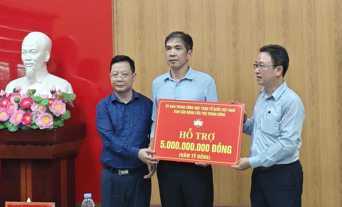 Ủy ban Trung ương MTTQ Việt Nam phân bổ 5 tỷ đồng hỗ trợ tỉnh Lai Châu