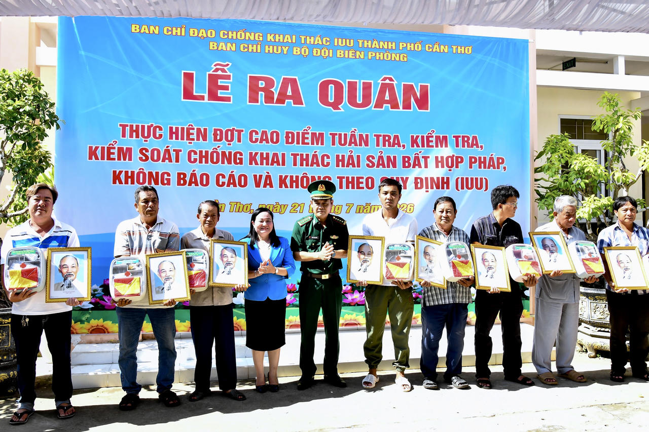 BĐBP TP Cần Thơ ra quân cao điểm chống khai thác IUU