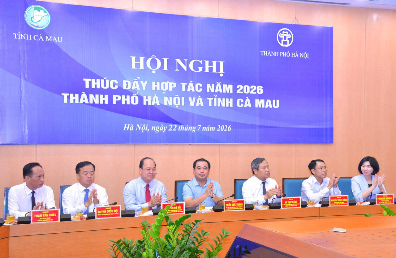 Thúc đẩy hợp tác toàn diện trên các lĩnh vực giữa thành phố Hà Nội và tỉnh Cà Mau