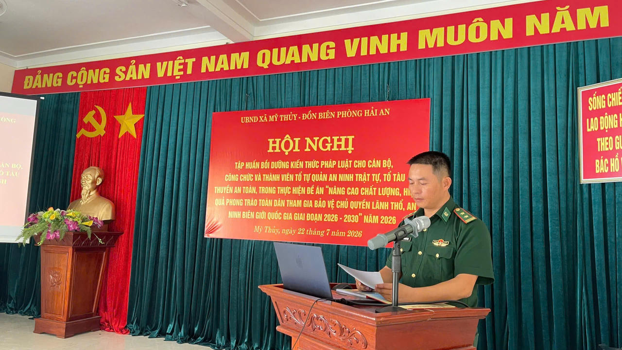 Đồng chí Cáp Xuân Tá, UV Đảng ủy Biên phòng tỉnh Quảng Trị, Phó Bí thư Đảng ủy xã, Chủ tịch UBND, trưởng ban chỉ đạo đề án 3094 UBND tỉnh Quảng Trị