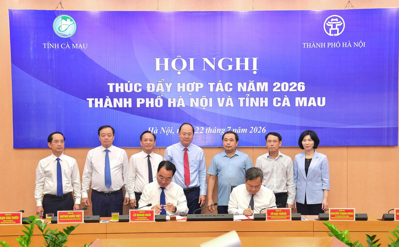 Thúc đẩy hợp tác toàn diện trên các lĩnh vực giữa thành phố Hà Nội và tỉnh Cà Mau