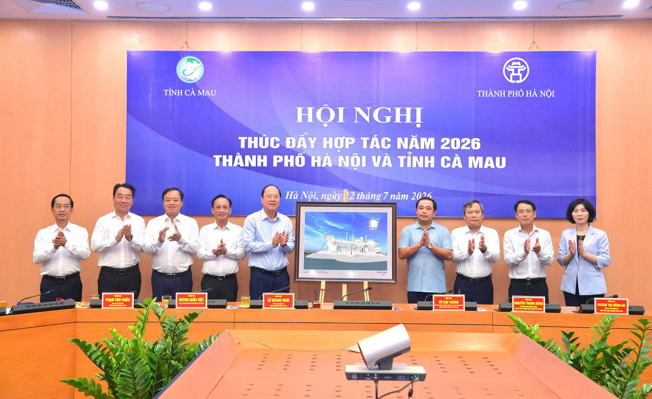 Thúc đẩy hợp tác toàn diện trên các lĩnh vực giữa thành phố Hà Nội và tỉnh Cà Mau