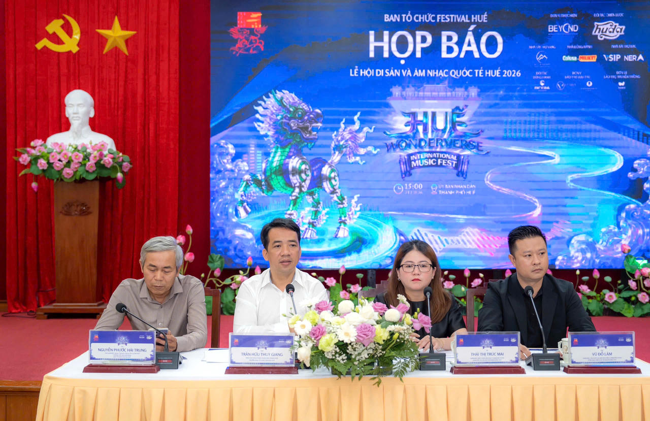 Lễ hội di sản và âm nhạc quốc tế Huế sẽ diễn ra từ 30/8 đến 1/9/2026 