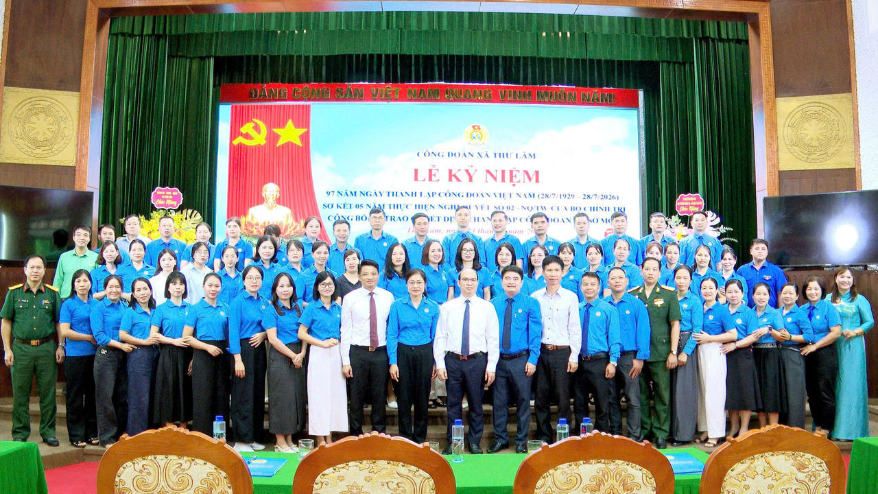 Công đoàn xã Thư Lâm thành lập thêm 11 công đoàn cơ sở, mở rộng mạng lưới đại diện người lao động