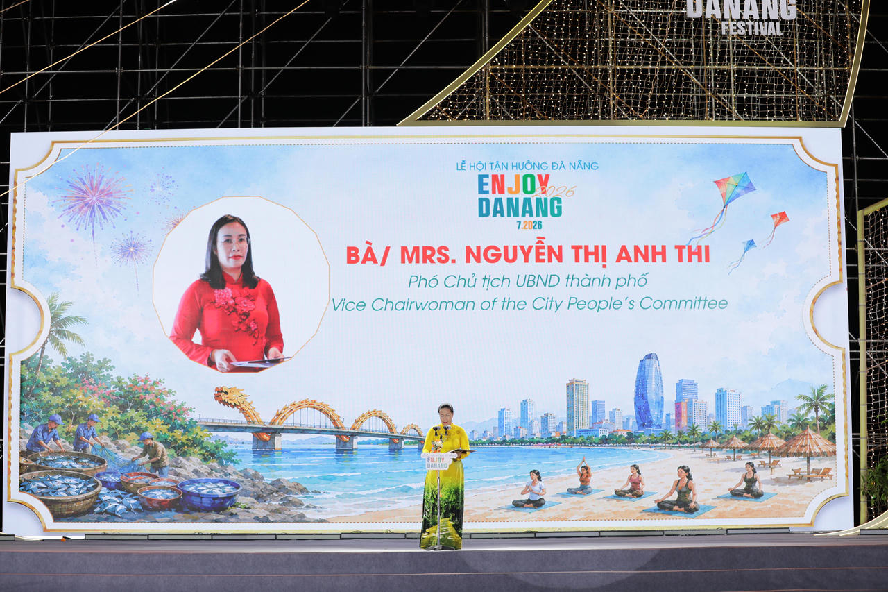 Phó Chủ tịch UBND TP. Đà Nẵng Nguyễn Thị Anh Thi phát biểu tại sự kiện