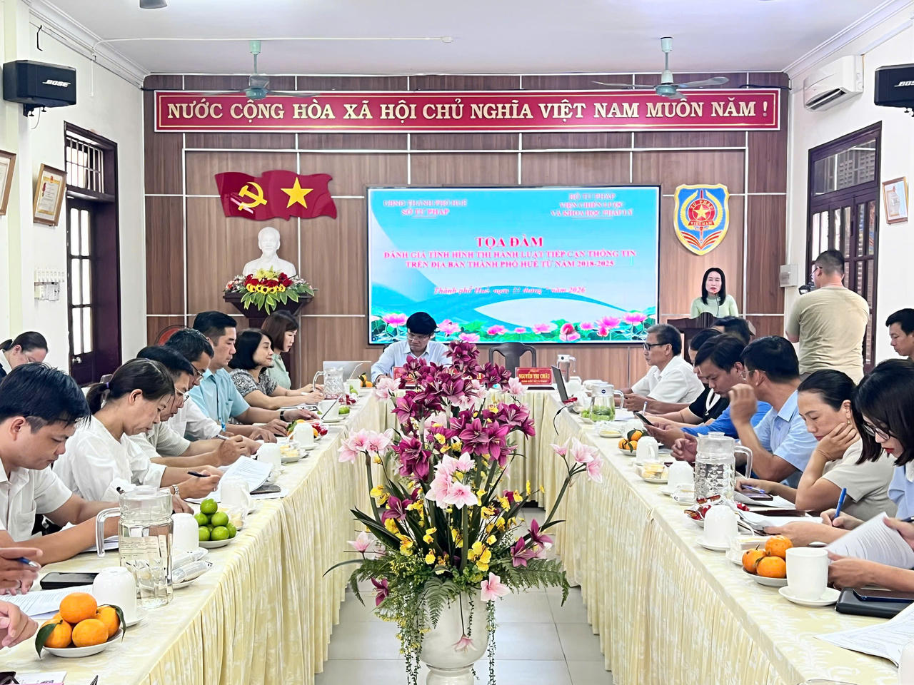 Tọa đàm nhằm đánh giá thực trạng thi hành Luật Tiếp cận thông tin thời gian qua và trao đổi, làm rõ những yêu cầu mới của Luật Tiếp cận thông tin năm 2026. (Ảnh: Trang Nhung)  