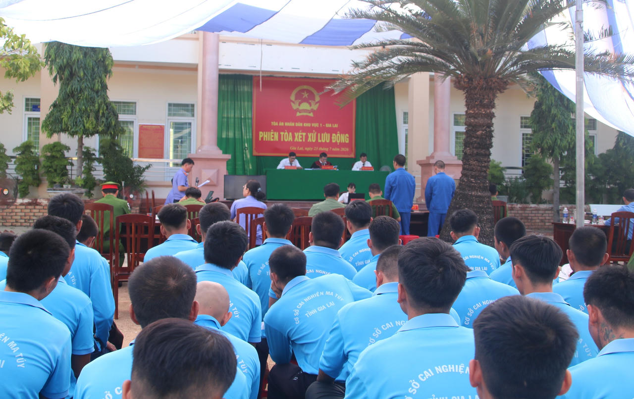 Phiên tòa lưu động - “bài học pháp luật” cho người cai nghiện