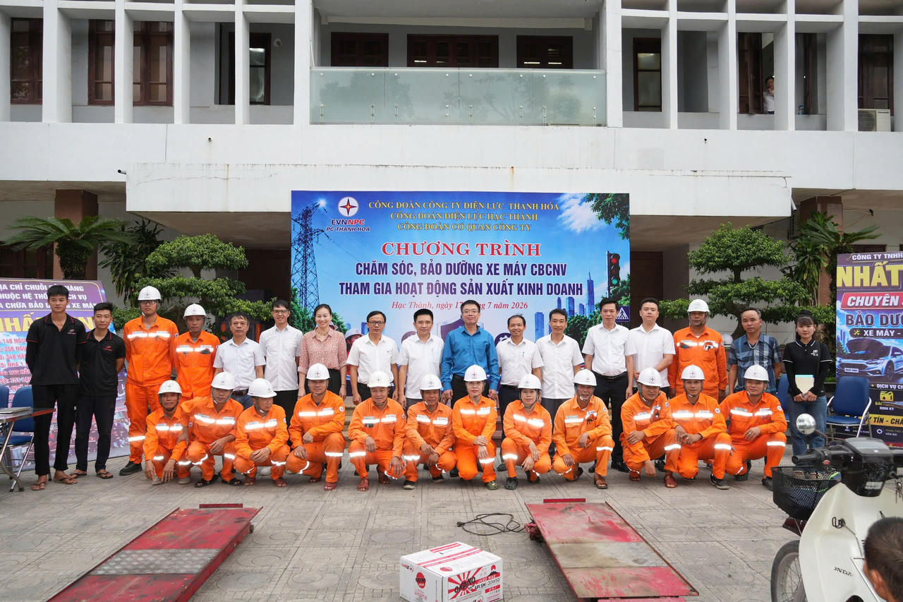 Điện lực Thanh Hóa chăm lo người lao động từ những phương tiện gắn với công việc hằng ngày