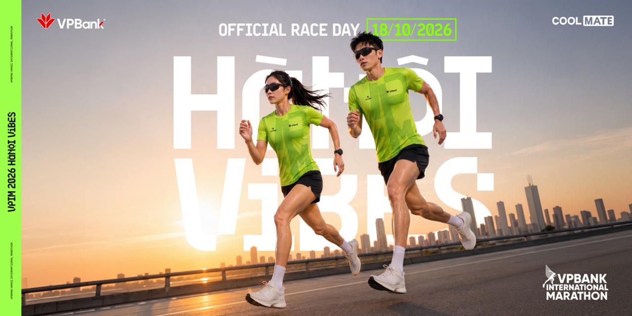 Coolmate tiếp tục đồng hành cùng VPBank Hanoi International Marathon 2026