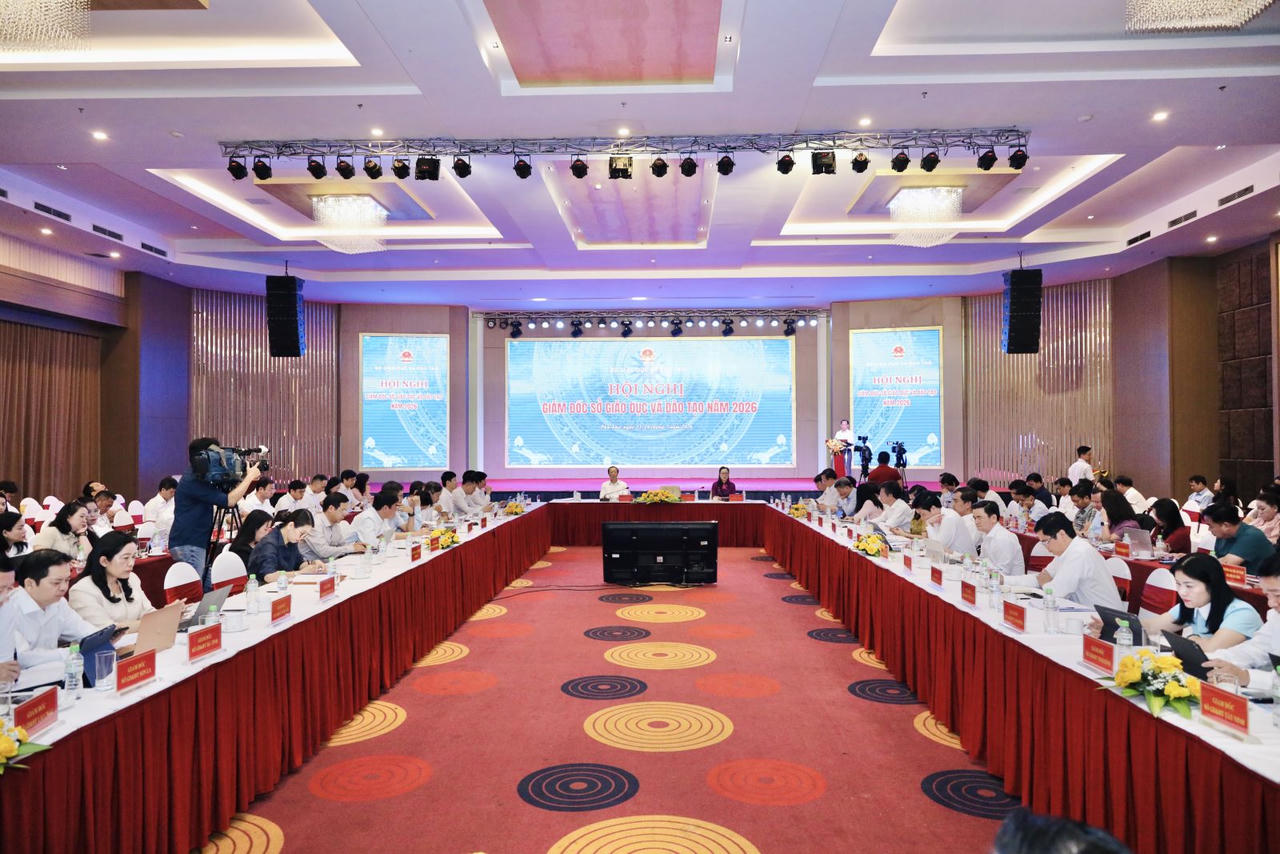 Toàn cảnh Hội nghị Giám đốc Sở GDĐT năm 2026. (Ảnh: MOET)