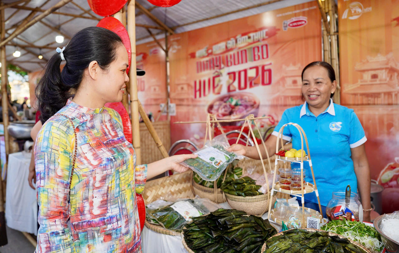 Chương trình Huế - Kinh đô ẩm thực 2026 diễn ra từ ngày 23 - 26/7/2026 tại công viên Thương Bạc, phường Phú Xuân, TP Huế. (Ảnh: Thùy Nhung)