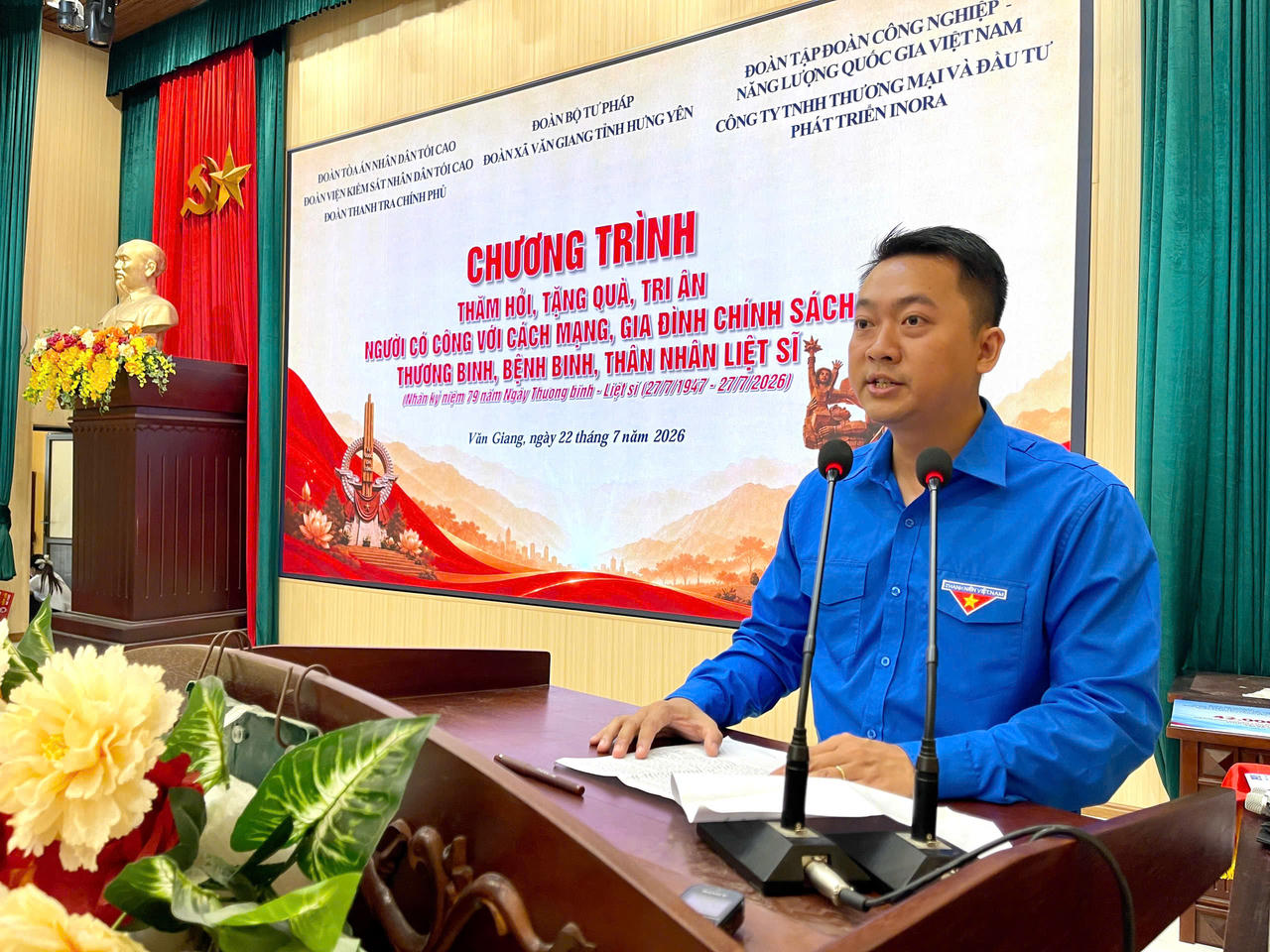 Tuổi trẻ Bộ Tư ph&aacute;p tri &acirc;n người c&oacute; c&ocirc;ng với c&aacute;ch mạng tại x&atilde; Văn Giang, tỉnh Hưng Y&ecirc;n