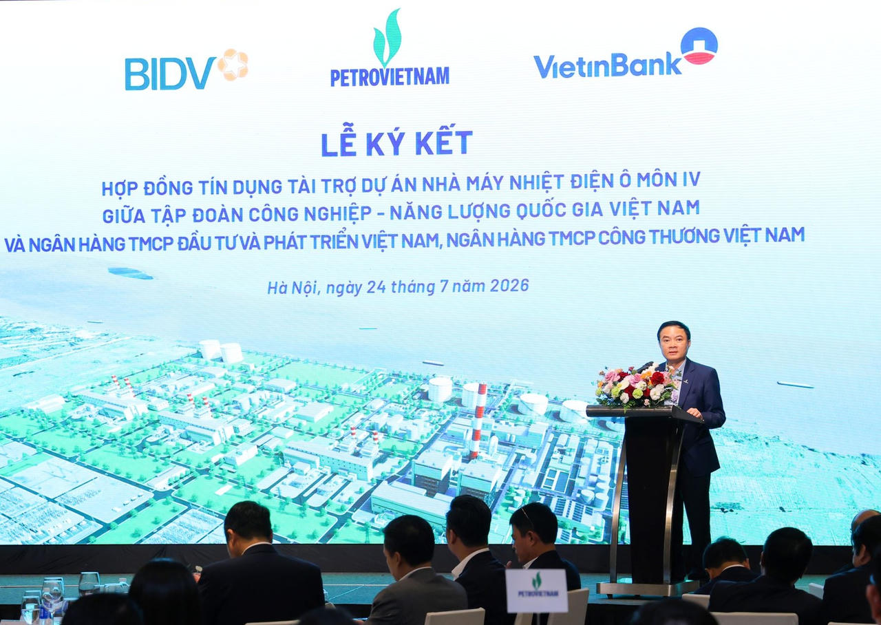 H:\DESKTOP\20260720 Đề nghị phối hợp công tác chuẩn bị cho Lễ ký kết HĐTD Ô Môn IV\Ban KHDNL gui lai\Chủ tịch HĐTV Petrovietnam Lê Ngọc Sơn phát biểu tại lễ ký.JPG