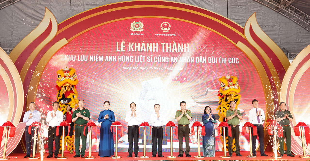 Khánh thành Khu lưu niệm Anh hùng liệt sĩ Công an nhân dân Bùi Thị Cúc