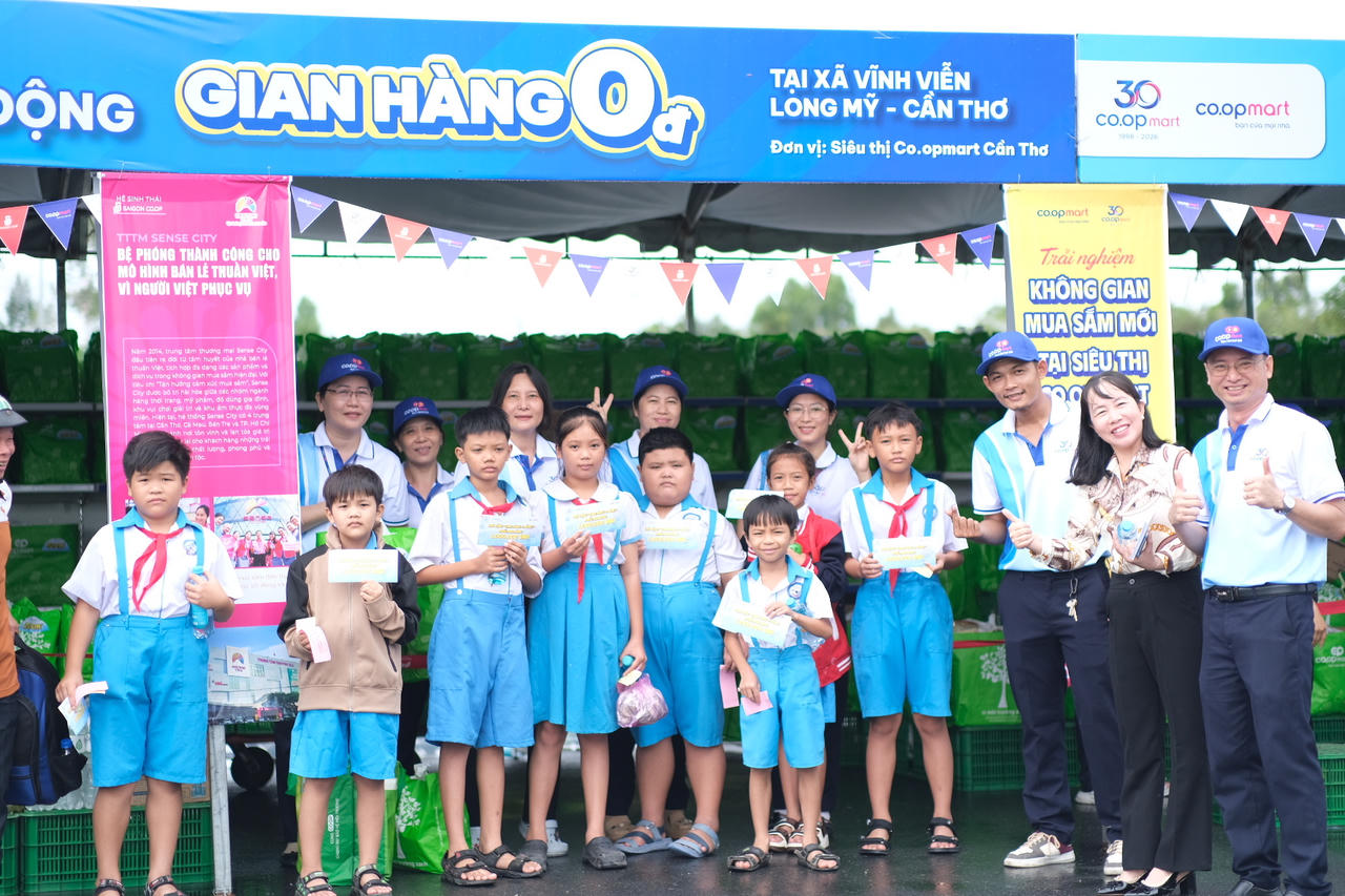 Saigon Co.op tổ chức 'Phiên chợ 0 đồng' tại Cần Thơ lan tỏa nghĩa tình kỷ niệm 79 năm Ngày Thương binh Liệt sĩ