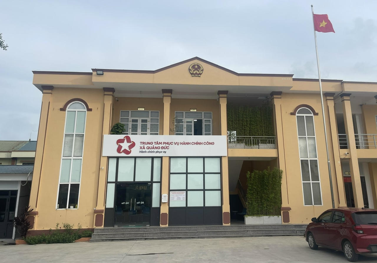 Xã Quảng Đức, sau sắp xếp từ 25 thôn, bản xuống còn 10 thôn, bản. (Ảnh: Công Hoan)