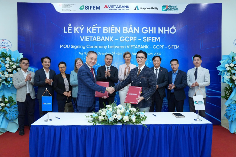 VietABank ký kết hợp tác với 2 định chế tài chính quốc tế GCPF và SIFEM.