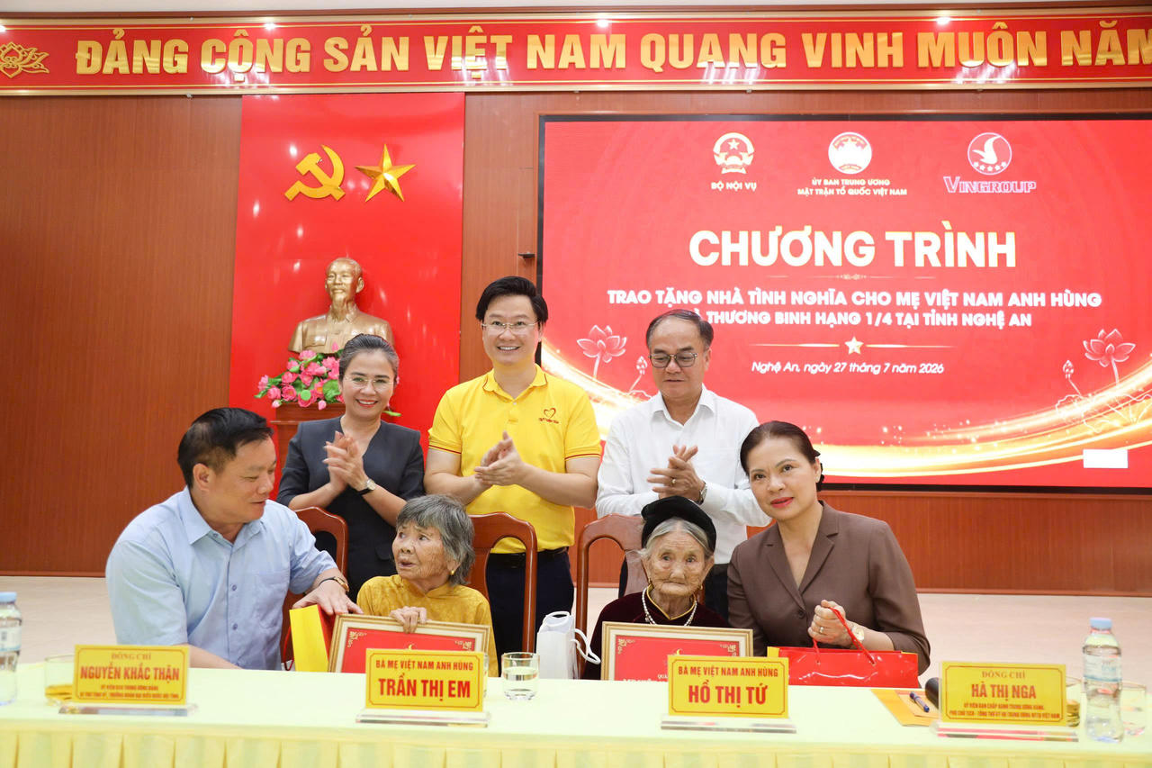 Khởi động chương trình trao nhà tặng Mẹ Việt Nam Anh hùng, thương binh nặng từ Nghệ An