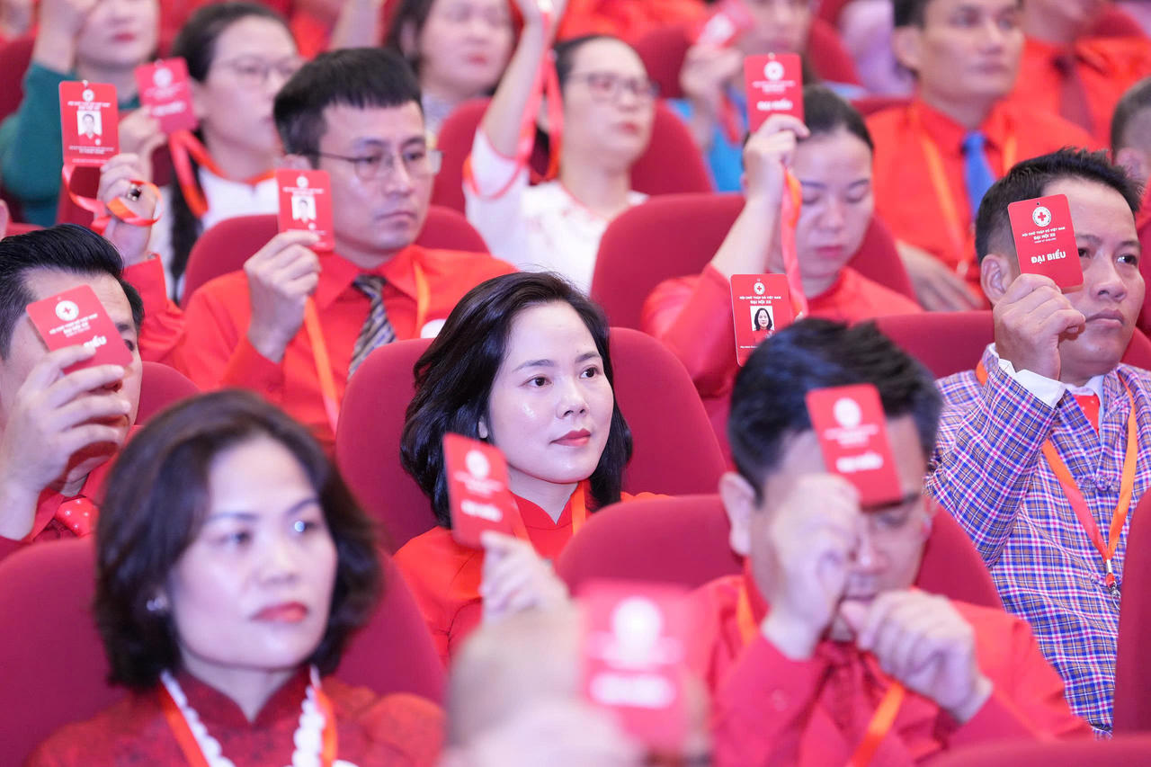 500 đại biểu tham dự phiên thứ nhất Đại hội Hội Chữ thập Đỏ Việt Nam lần thứ XII