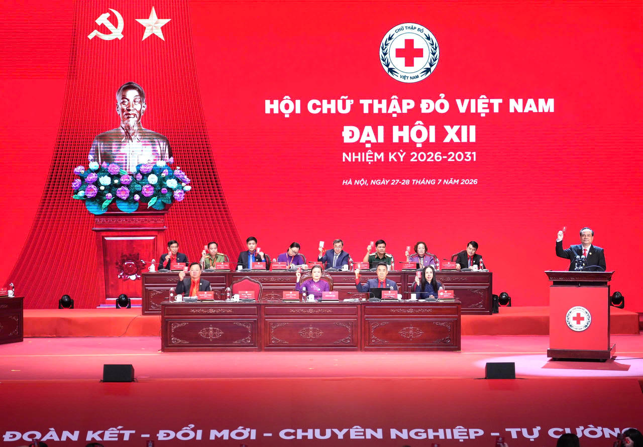 500 đại biểu tham dự phiên thứ nhất Đại hội Hội Chữ thập Đỏ Việt Nam lần thứ XII