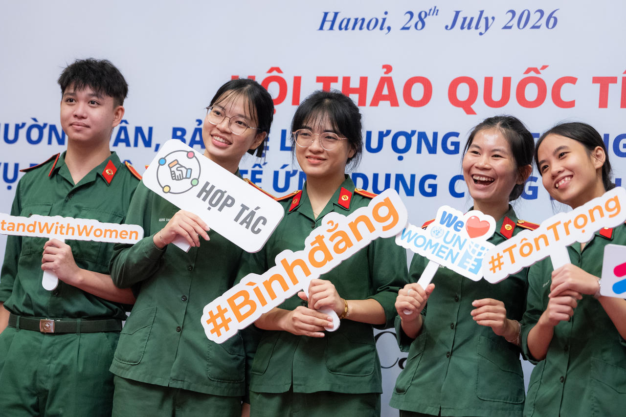 Việt Nam tăng cường năng lực gìn giữ hòa bình, lấy con người làm trung tâm trong kỷ nguyên AI
