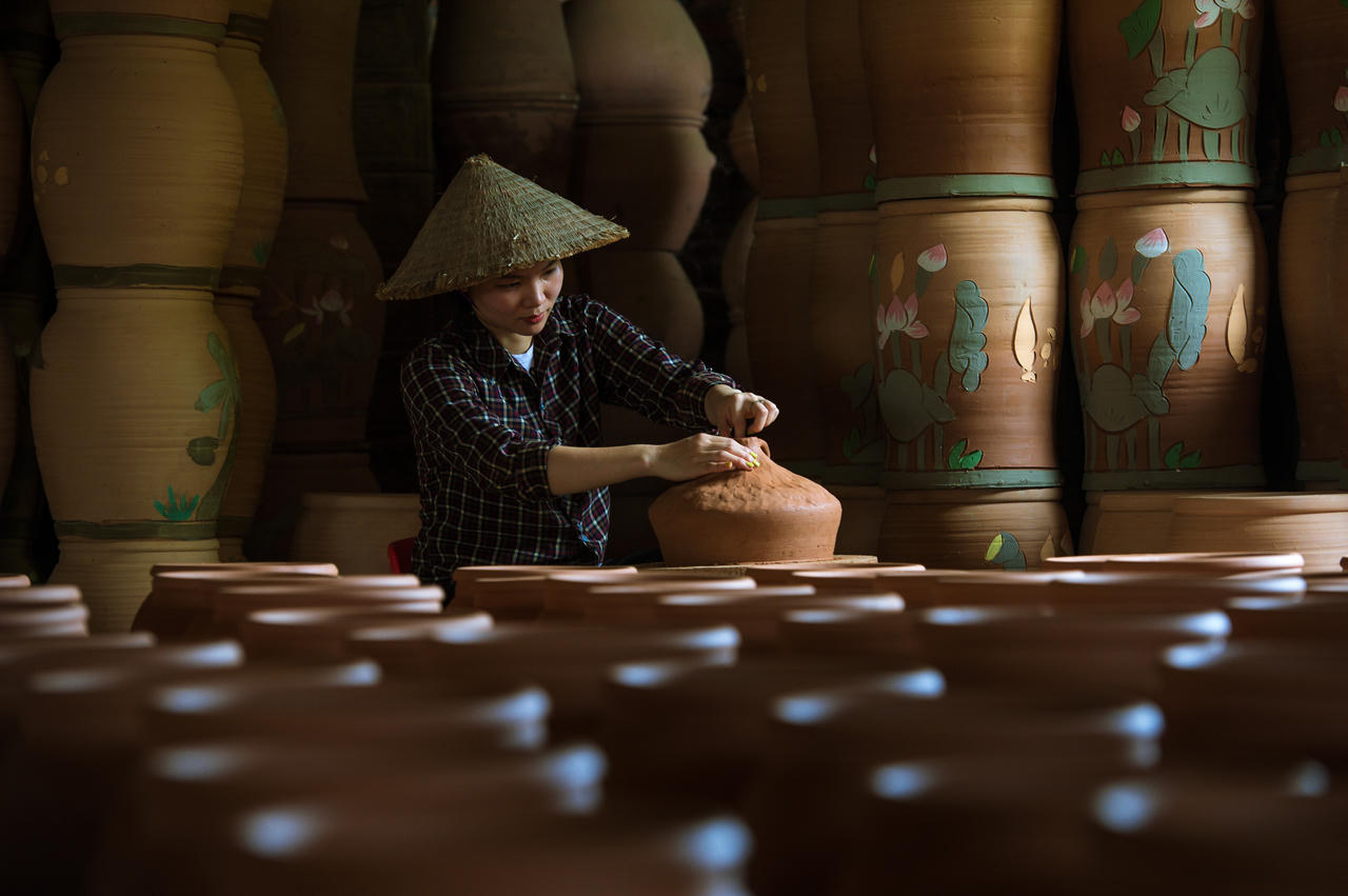 Làng nghề Phù Lãng là trung tâm gốm cổ của miền Bắc. Ảnh: Sun World Ba Den Mountain