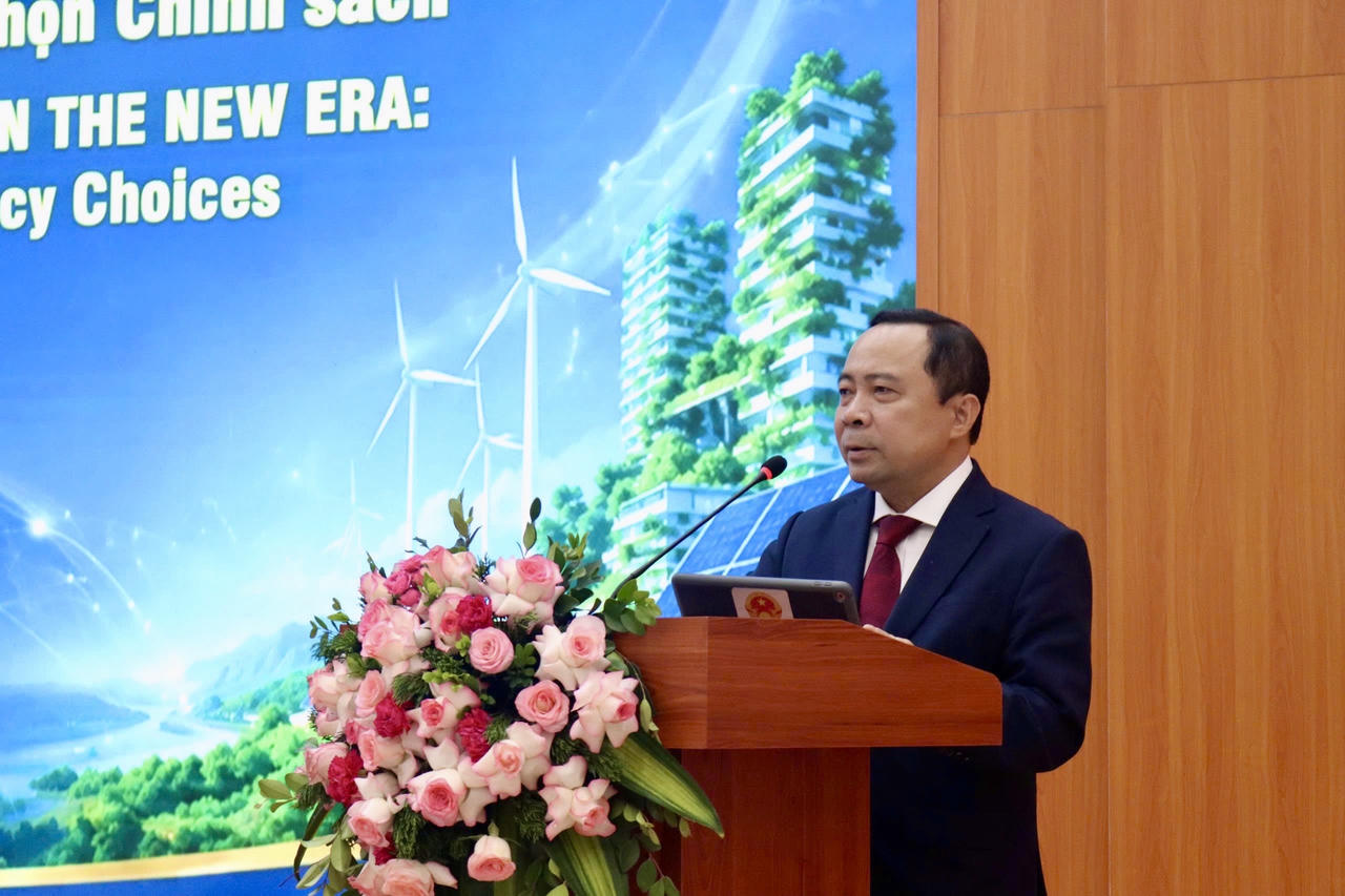 Đồng chí Vũ Hải Quân, Uỷ viên Ban Chấp hành Trung ương Đảng, Bộ trưởng Bộ Khoa học và Công nghệ phát biểu