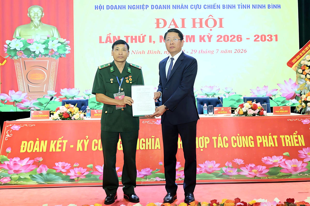 Ông Phạm Công Chất được bầu giữ chức Chủ tịch Hội Doanh nghiệp Doanh nhân Cựu chiến binh tỉnh Ninh Bình