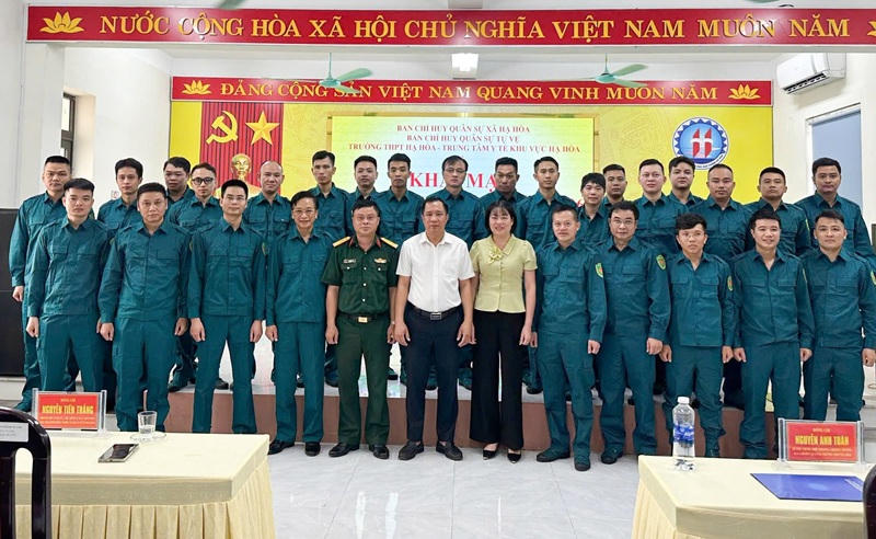 Trung tâm Y tế khu vực Hạ Hòa (Phú Thọ): Xây dựng lực lượng tự vệ vững mạnh, sẵn sàng thực hiện nhiệm vụ trong mọi tình huống