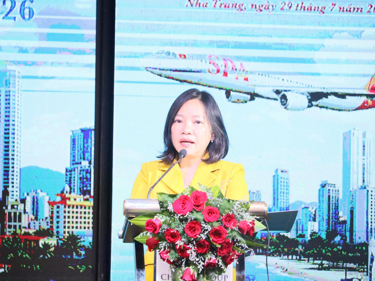 Bà Thái Thị Lệ Hằng - Giám đốc Sở Văn hóa, Thể thao và Du lịch tỉnh Khánh Hòa.