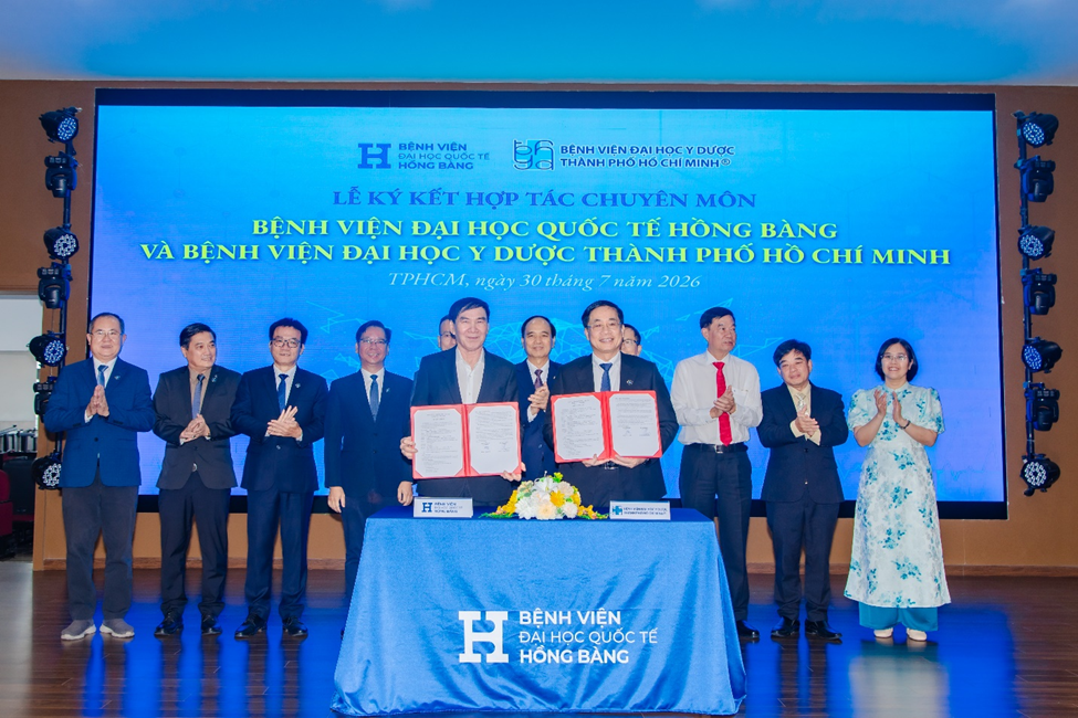 Bệnh viện Đại học quốc tế Hồng Bàng ký kết hợp tác chuyên môn với Bệnh viện Đại học Y Dược TP Hồ Chí Minh