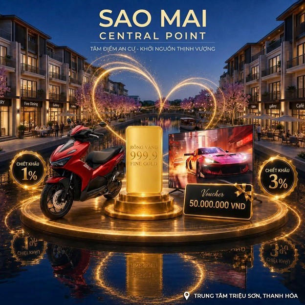 Sao Mai Central Point – Dự án hướng tới cộng đồng an cư hiện đại tại Triệu Sơn