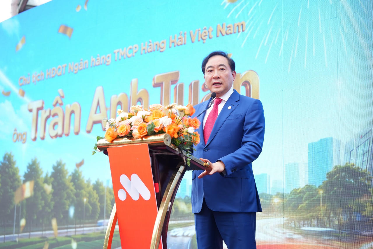Ông Trần Anh Tuấn – Chủ tịch HĐQT MSB phát biểu tại sự kiện (Ảnh: MSB)